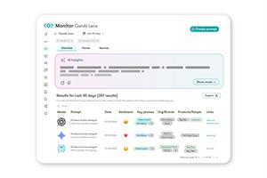 A screengrab of Meltwater