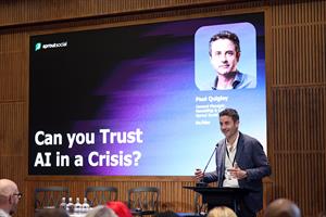 Speaker at a conference