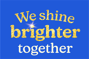 Aviva 'We shine brighter together' graphic.