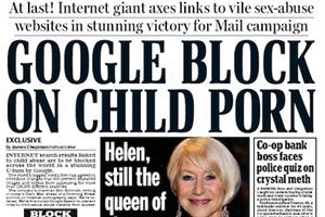 Google tells Daily Mail "we've listened on child porn" | PR Week UK
