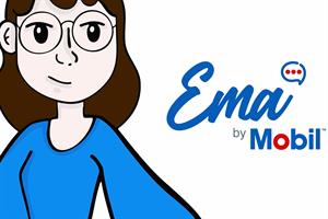 A cartoon of EMA by Mobil