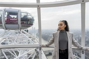 Leigh-Anne Pinnock in a London Eye pod