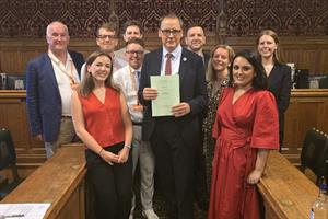 MP Scott Arthur and Sonia Khan in the House of Commons.