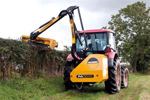 Hedge trimmers: tractor-mounted flail options and handheld units for professionals - image: McConnell/HW/EGO Power+