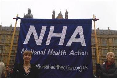Dr Louise Irvine helps launch the National Health Action party (photo: Marina Soteriou)