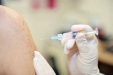 Cervarix cervical cancer vaccination (Photograph: DR P. MARAZZI/SPL)