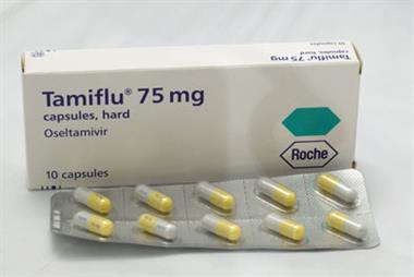Tamiflu influenza drug capsules (Photograph: SPL)
