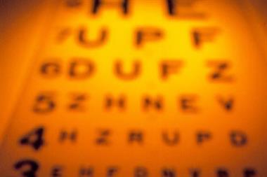 The Snellen chart is the usual method for testing vision (photograph: spl)