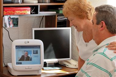 Telecare uses technology in the home to monitor patients (Photograph: Central Lancashire NHS)