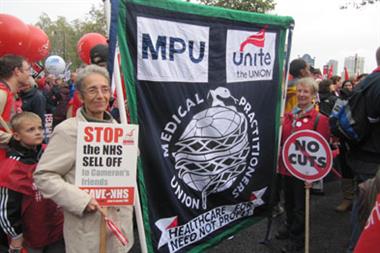 Health Act protest: GPs joined march through London