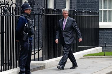 Andrew Lansley arriving at Downing Street before being named health secretary in the new government (Photograph: Getty Images)