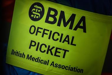 Arm band for BMA strike official