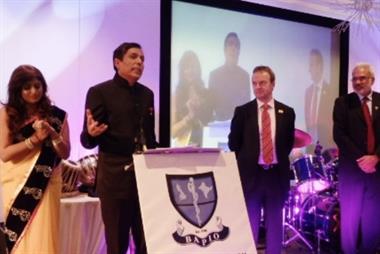 Dr Chand receives his award at BAPIO's Manchester conference
