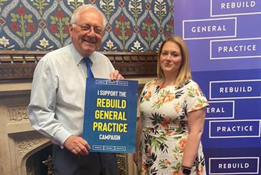 Conservative MP Sir Peter Bottomley with GP Dr Katie Bramall-Stainer