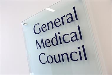 Sign reading 'General Medical Council'