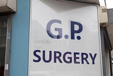 GP surgery sign