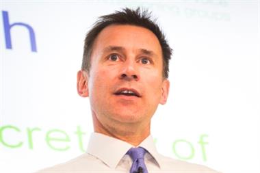 Mr Hunt: ' ‘I have done the tea round in a Worthing ward; washed down emergency beds in Watford; answered the phone in a busy London GP surgery.'