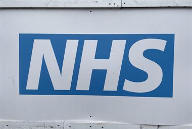 NHS sign