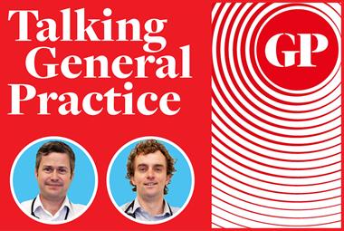 Talking General Practice logo with picture of Dr Ed Cantelo and Dr Tommy Perkins