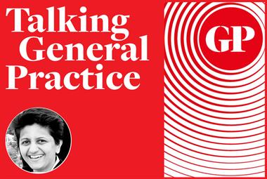 Talking General Practice logo with Dr Farnaaz Sharief