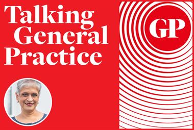Talking General Practice logo with picture of Professor Kamila Hawthorne