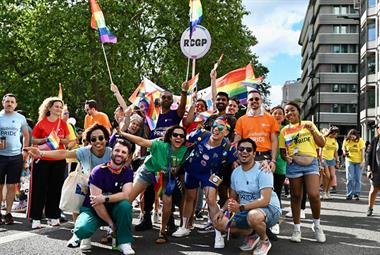 RCGP members and staff taking part in London's Pride parade