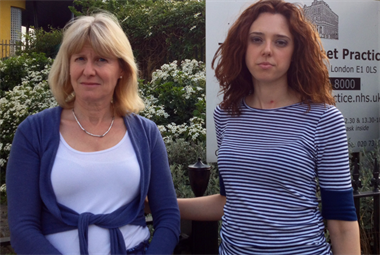 Dr Naomi Beer (left) and practice manager Virginia Patania (right): practice faces closure