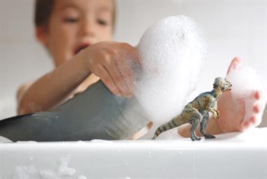 Child in bath
