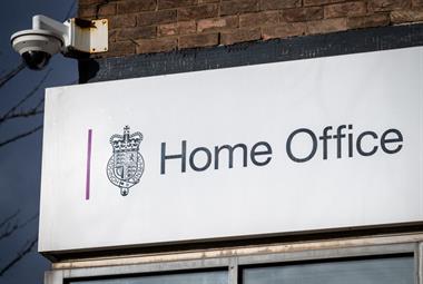 Home Office sign