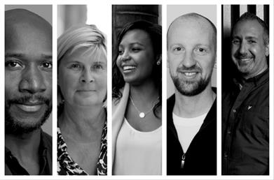 From left: Dino Myers-Lamptey, Sally Weavers, Sabrina Francis, Richard Kirk, Hamid Habib.