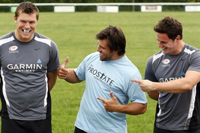 Prostate Cancer Charity: rugby stars support the campaign