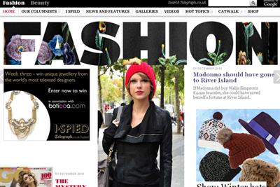 Telegraph Fashion mixes editorial content with e-commerce