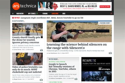 Ars Technica: founded in 1998 by editor-in-chief Ken Fisher