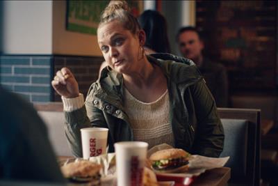 Burger King: ad shows restaurant-goer spreading fake news