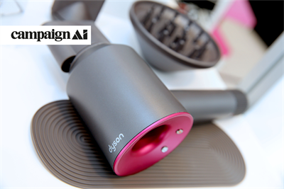 Pink and grey dyson hair dryer