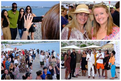 Various photos from the Campaign drinks party at Cannes