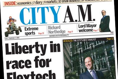 City AM: marks fifth anniversay with return to profit