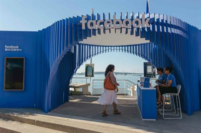 The Facebook Beach ran at Cannes
