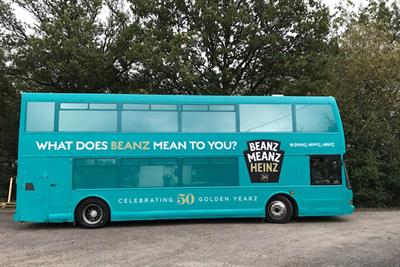 Heinz marks 50 years of 'Beanz Meanz Heinz' with personalised cans and dining experience bus tour