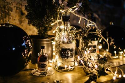 Visitors will be able to purchase a selection of black Christmas decorations, with festive cocktails to drink
