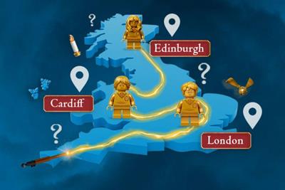 Lego: each city hunt will start at a three-foot, gold Lego Harry Potter statue
