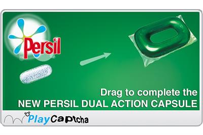 Unilever replaces Captcha words Persil game
