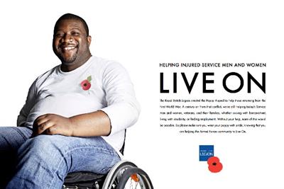 The Royal British Legion: posters and print ads highlight charity's continuing support of armed forces community
