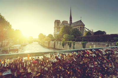 The cage will feature thousands of Paris' famous 'love locks' 