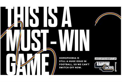 Stonewall's latest campaign tackling homophobia in sport