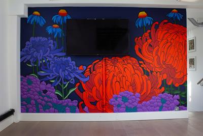 St Luke's: a mural in the new Covent Garden offices