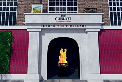 The Glenlivet: guests will enter through an oversized fireplace