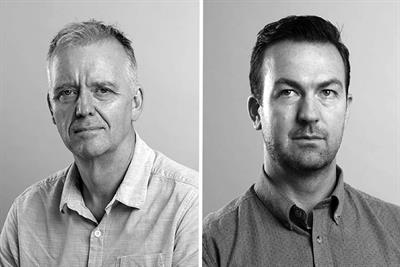 Portrait photos of Tim Irwin and Ryan Storrar.