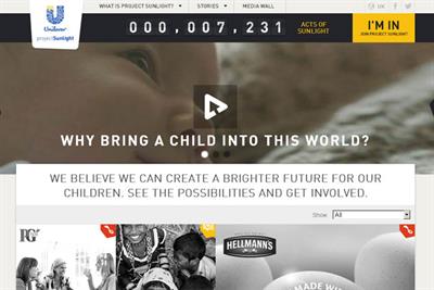 Unilever: unveils Project Sunlight campaign