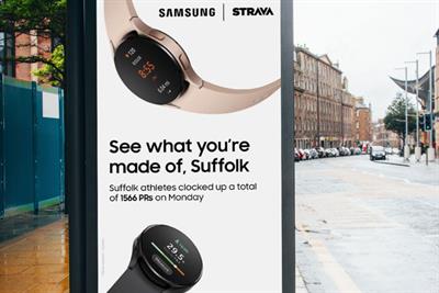 Samsung poster with watches and text saying see what you're made of Suffolk